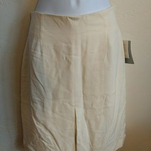 Vintage 100% Silk Pencil Straight Skirt front slit